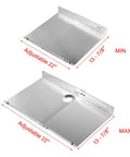 Heavy Duty Stainless Steel Heat Shield Tank Grill Replacement Parts For Tank Firebox Grill Fits Gas2Coal Advantage Series 