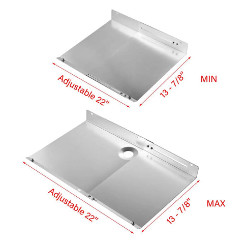 Heavy Duty Stainless Steel Heat Shield Tank Grill Replacement Parts For Tank Firebox Grill Fits Gas2Coal Advantage Series 