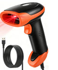 2D USB Wired Barcode Scanner With Plug And Play Setup For 1D And 2D Codes, Fast CCD Image Reading, Great For POS Retail