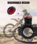 Slick CNC Universal Motorcycle Kill Switch Toggle, Rugged Aluminum Alloy Engine Stop Start Button with rubber sleeve design.