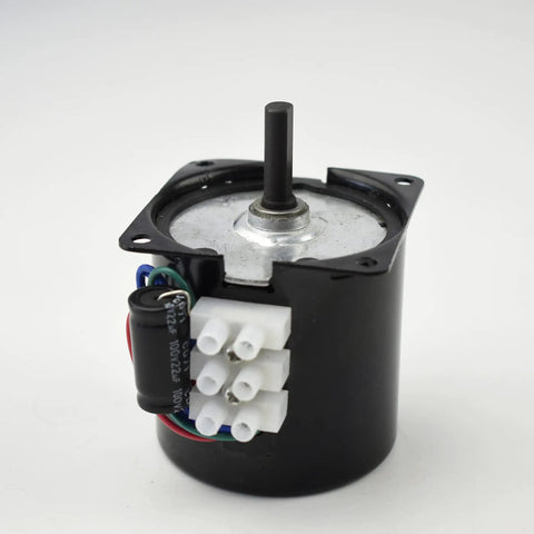 60KTYZ Permanent Magnet Synchronous Gear Motor 24V AC 14W 30 RPM CW CCW Mini Gearbox Electric Reduction Motor, side view