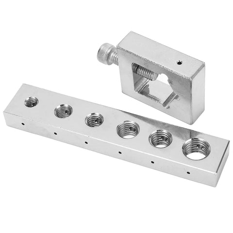 Pro Grade Safety Wire Drill Set With Carbon Steel Jig And Fixture For Diagonal Hole Drilling Through Bolt And Nut Heads, Heavy Duty Lockwire Drill Jig
