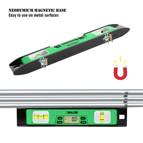 Premium 10 Inch Digital Torpedo Level Featuring Powerful Magnetic Base And Accurate Electronic Inclinometer For Dead On Angle Readings And Legit Layout Work On Every Single Project