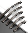 Brushed Gold Cabinet Pulls 4 Inch Hole Centers 102mm Arch Design 10 Pack Heavy Duty Zinc Alloy Kitchen Cabinet Handles