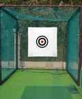 58 By 58 Inch Golf Target Cloth For Indoor And Outdoor Practice, heavy duty canvas hitting target with high visibility backdrop.