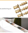 Heavy Duty Telescoping Folding Hinge With Self Locking Bracket And Hydraulic Cushion For Fold Flat Tables showing positioning pins.