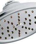 ExactTemp 7-Inch Rain Shower Head With Immersion Technology And Single Function Eco-Performance Chrome Finish, angled view