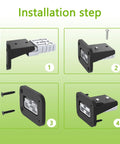 Installation steps for 50 Amp Battery Quick Disconnect Connector Plug Kit With 8 AWG 30 Cm Cable O Ring Terminal Bracket And Protective Cover