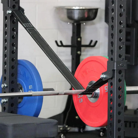 Hardcore Power Rack Safety Straps Rated Five Thousand Pound With Bounce Free Catch Tech Built From Beefy Nylon Webbing For Dead Silent Drops And Knurl Guard Coverage Home Gym Flex Essential Set Of Two