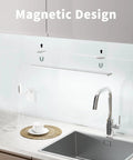 Go To Under Desk Light 16 Inch Dimmable LED Under Cabinet Lighting with USB plug in kitchen showing magnetic design