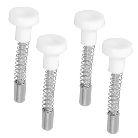 Spring Loaded Latch Kit 12 Pieces For Cribs Beds Windows And Screens Easy Installation Fasteners close-up image