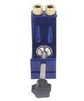 Pocket Hole Jig Kit For Woodworking Handy And Durable Mini Aluminum Alloy Guides For DIY Home Projects And Pro Carpentry Joint Angle Locator Tool Set For Precise Quick Setup with adjustable clamp and guide holes.