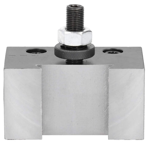 Top Shelf Quick Change Tool Holder For Mini Lathe And CNC Machining Builds Crafted From High Carbon Steel with clamp detail