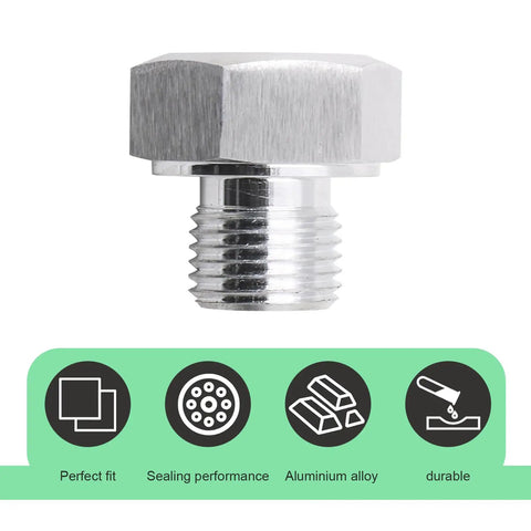 LS Engine Oil Pressure Adapter Fitting M16 1 5 To One Eighth NPT Sensor Adapter For GM LS Engines, aluminum, corrosion resistant