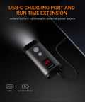 Beast Mode 2000 Lumens Bike Light For Night Riding And Mountain Biking with USB-C charging cable and LED display