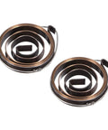 Heavy Duty Drill Press Return Spring Quill Feed Coil Assembly 26 Inch Long Machine Replacement Parts Dual Hook Mount hardware view.