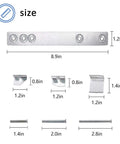 WX4 A019 JXA019K Microwave Mounting Kit Replacement size details with metal brackets and screws, showing dimensions for undercabinet installation.