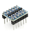 Bi-Directional I2C IIC Logic Level Converter Module, Four Channel 3.3V to 5V Shifter for Arduino and Microcontrollers, Pack of 10