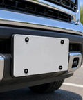 Anti Theft License Plate Screws Set With Rustproof Stainless Steel Front And Rear Mounting Hardware Tamper Resistant Fasteners Wrench And Driver Bit Kit With Caps Washers Rings For Car Truck Motorcycle on front license plate