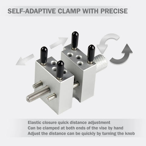 Slick Tabletop Mini Vise Legit Heavy Duty Bench Clamp For Jewelry Crafting Electronics Repair And Gunpla Assembly with adaptive features.
