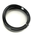 7 Inch Headlight Visor Trim Ring For Harley Davidson Touring Trike Road King Electra Glide Heritage Gloss Black Dope Frenched Look 
