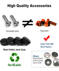 High quality accessories including rust resistant screws and durable ABS plastic caps for heavy duty trailer license plate bracket.