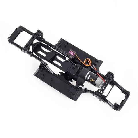313mm Wheelbase Nylon Crawler Chassis Kit With Front And Rear Axles 2 Speed Transmission 35T 550 Motor Upgrade Parts