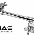 Rotating Multi Clamp For Drum Hardware 360 Degree Adjustable Mount For Cymbal Arms Drum Modules Electronic Pads And Percussion Accessories Beefy Heavy Duty Clamp Fit For Studio And Stage, metal construction showing full clamp and logo