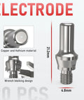 45 Pc IPT40 Plasma Cutter Torch Consumables Kit Includes 20 Electrodes, 20 Nozzles 0.035, 2 Brackets, showing copper electrode