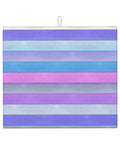Wood Grain Print Dish Drying Mat 16x18 Inches in purple and blue stripes, Microfiber Super Absorbent Kitchen Counter Pad, Machine Washable Rack Mat
