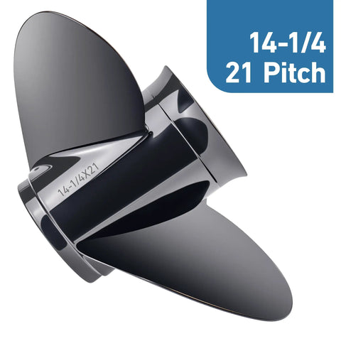 Beefy 14.25X21P Right Hand Aluminum Propeller With Hub Kit 15 Spline For Mercury Outboard And MerCruise Alpha Bravo Stern Drive