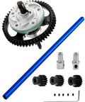 Beefed-Up 50T 32-Pitch Spur Gear Differential Set For 1/10 Slash 4X4 And Slash 4X4 VXL, Includes 15T/17T/19T Pinions, Aluminum Driveshaft Center