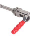 Beefy 66.8mm Stroke 180 Degree Push Pull Toggle Clamp With Hand Operated Red Plastic Handle And 304 Stainless Steel Construction