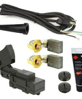 Get Your Workhorse Back On Track With This Heavy Duty Full Service Kit Featuring Carbon Brushes Snappy Toggle Switch Nine Foot Cable And Top Shelf Grease components including carbon brushes and toggle switch.