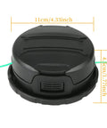 Replacement Trimmer Head DWO1DT995 For Dewalt Cordless String Trimmers With Bump Feed, Quick Load Spool, Pre-Wound Line, Black