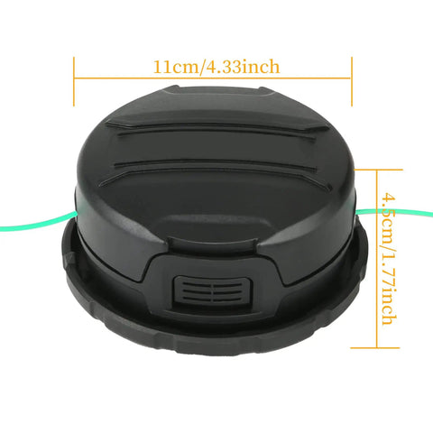 Replacement Trimmer Head DWO1DT995 For Dewalt Cordless String Trimmers With Bump Feed, Quick Load Spool, Pre-Wound Line, Black