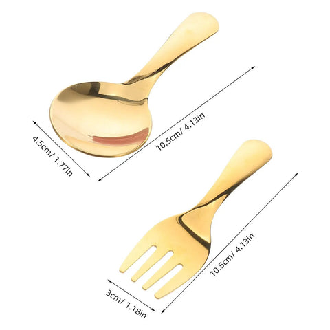 Portable Stainless Steel Picnic Cutlery Set with reusable forks and spoons in pink case for outdoor camping hiking and beach adventures
