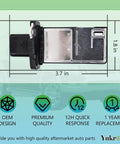 Plug And Play Mass Air Flow Sensor MAF For Ford 2004 2010 F Series F 150 F 250 Super Duty E Series Escape Expedition Explorer Mustang Lincoln Mercury Replaces OE 3L3Z12B579BA 3L3A12B579BA shown with measurements