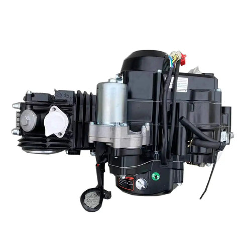 Side view of 125cc 4-Stroke ATV Go Kart Engine With Automatic Transmission And Reverse Electric Start Plug And Play