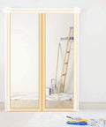 Magnetic Dust Barrier Door Kit Pro Grade For Construction Containment Self Closing Easy To Install Reusable Shield in use