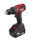 2 Tool Drill Driver And Circular Saw Combo Kit With Brushless 20V Power Tools showing drill driver with PWR CORE 20 battery