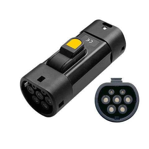 No Sweat Gb-T To Type-2 Ev Charging Adapter 32-Amp with waterproof connector for electric vehicle charging.