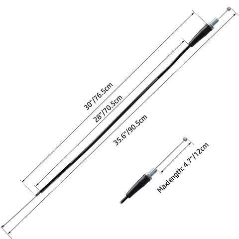 Twist Throttle Assembly And 36 Inch Throttle Cable For Dirt Bikes With Seven Eighths Inch Handlebar Fit Great For 50cc 70cc 110cc 125cc Yamaha SSR Coolster Roketa SDG NST Xtreme Baja Pit Dirt Bikes