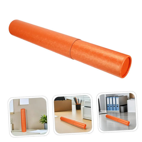 Telescopic Poster Tube Holder 52 To 95 Cm Expandable Mailing Tube with Strap for art supplies storage displayed on desk