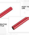 Close-up of red aluminum sleeve from 5 Piece Aluminum Tent Pole Repair Tube Connector Kit For Camping Tents Replacement Sleeve Lifesaver Quick Fix For Damaged Poles Universal Fit Outdoor Gear And Accessories.