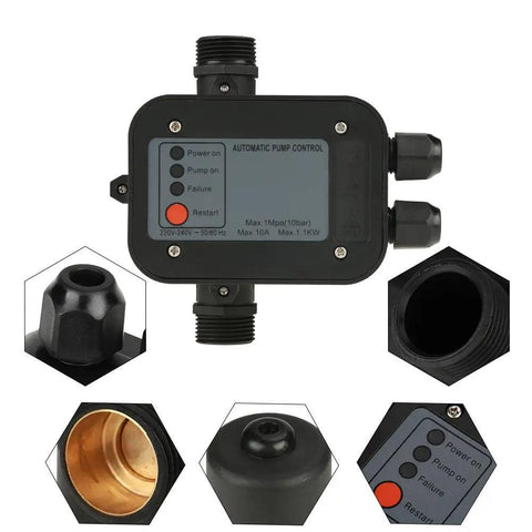 Automatic Water Pressure Controller Switch 220V for Self Priming Pumps and Jet Pumps Garden Pumps and Centrifugal Pumps with auto on off