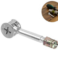 Cam Lock Connector Kit For Wardrobe And Cabinet With Flat Back Dowel Pins Pre Installed Bolts And Nuts Alloy Iron Hardware