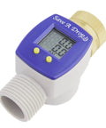 P3 Water Flow Meter With Heavy Duty Brass Swivel For Outdoor Hose, Accurate To One Tenth Gallon, Easy To Attach, LCD Display.