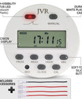Programmable 12V Timer Switch With 16 Independent On Off Schedules, Timing Range From 1 Minute To 7 Days, showing LCD and buttons