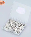 Nickel Plated M6 Sliding T Nuts For 2020 2040 2060 Aluminum Extrusion Profiles in a transparent plastic case